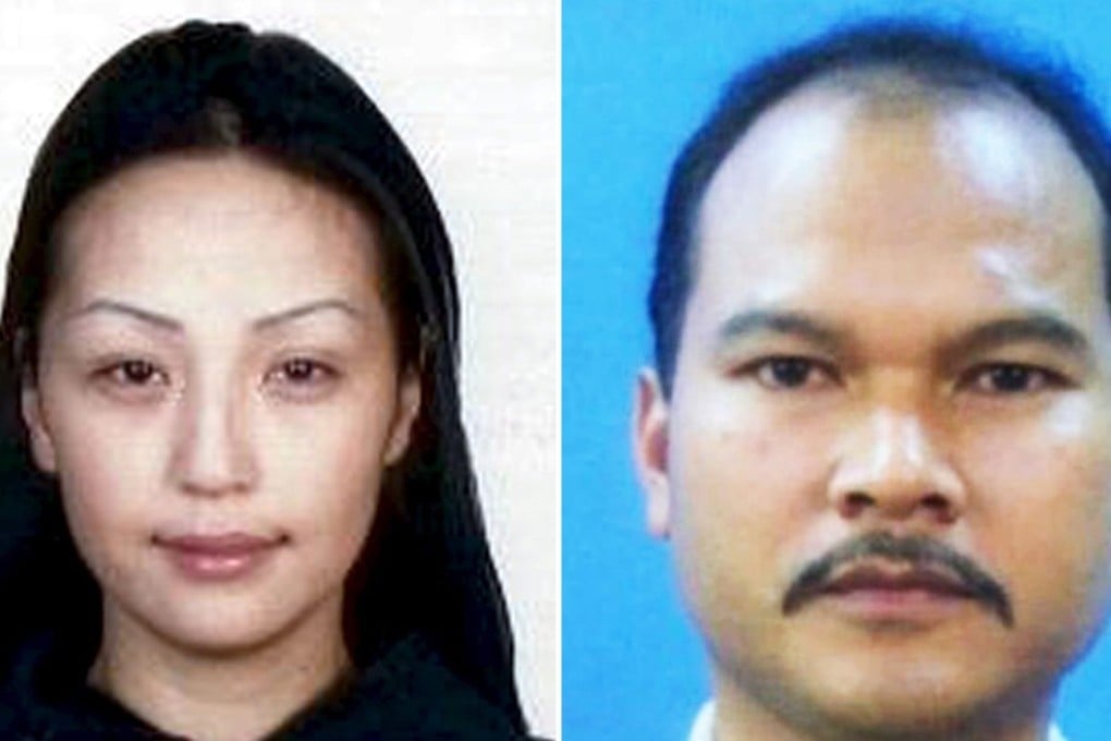 Mongolian model Altantuya Shaariibu (left) and Sirul Azhar Umar. Photos: Interpol, EPA