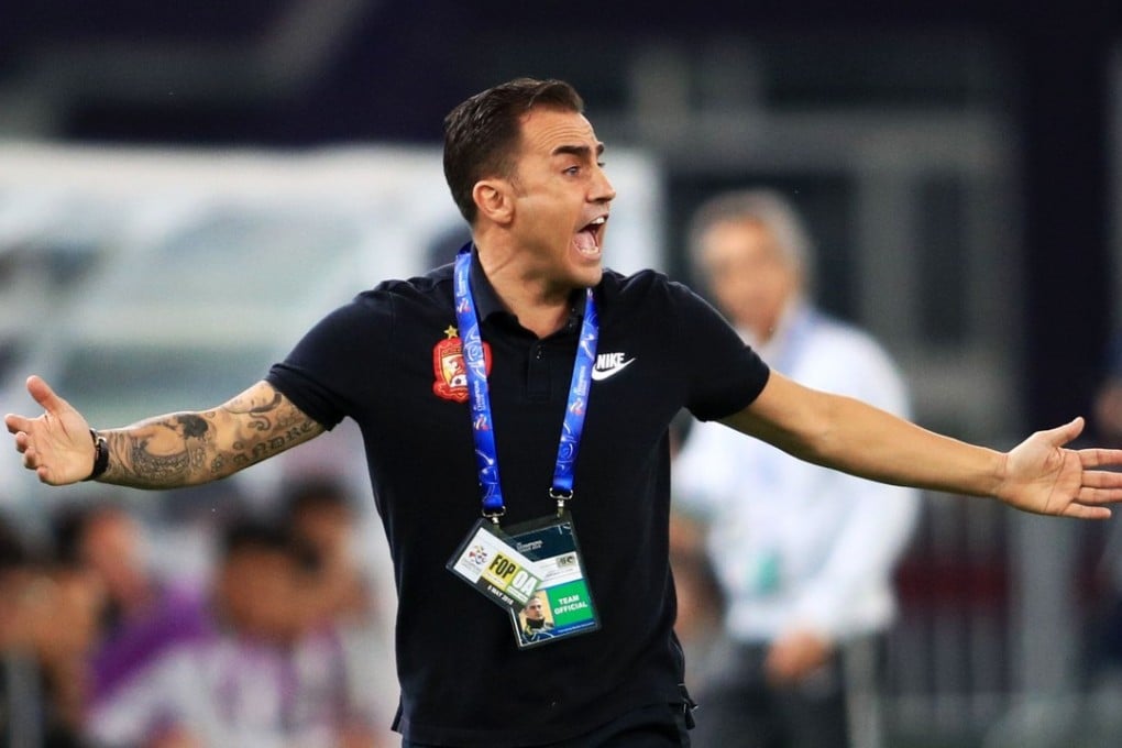 Guangzhou Evergrande boss Fabio Cannavaro is in the dark over his future after a series of disappointments this term. Photo: AFP