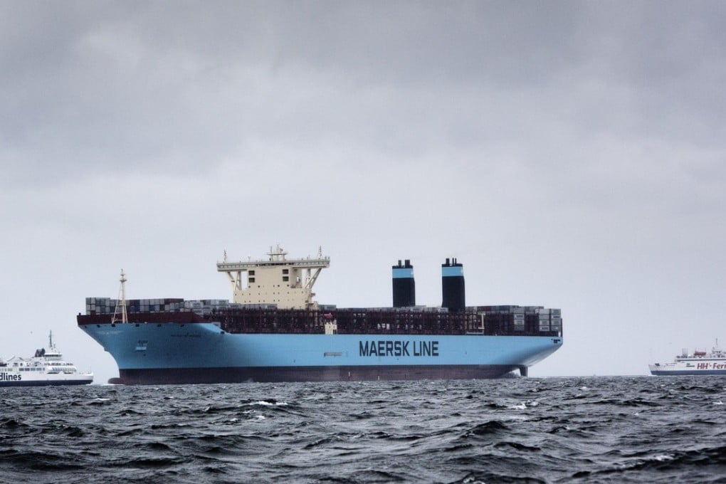 A view of the Majestic Maersk vessel off Elsinore in Denmark in 2013. Rising energy costs must put upward pressure on production and transport costs. Indeed, Maersk, the world’s biggest container shipper, said last week that container freight rates had increased by 7 per cent in the first quarter. Photo: EPA-EFE