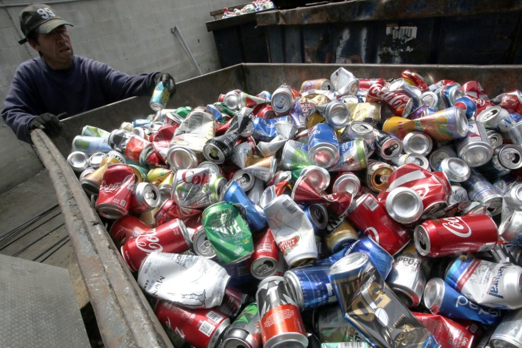 A file picture of a recycling centre in California. Photo: EPA-EFE