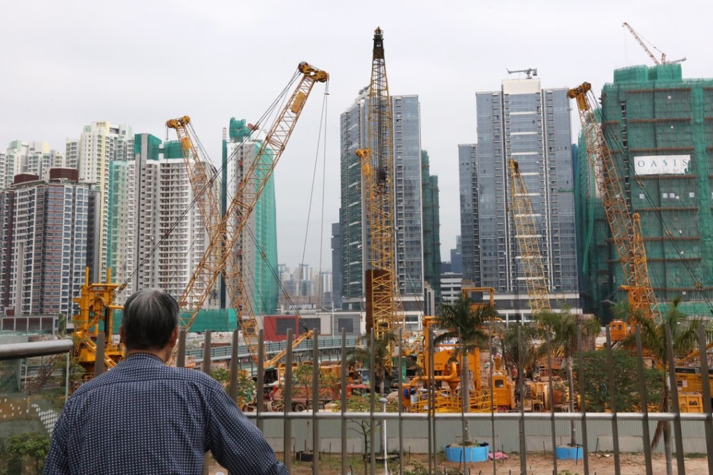 Buildings under construction at Kai Tak, where Hong Kong’s airport used to be located. Photo: Felix Wong