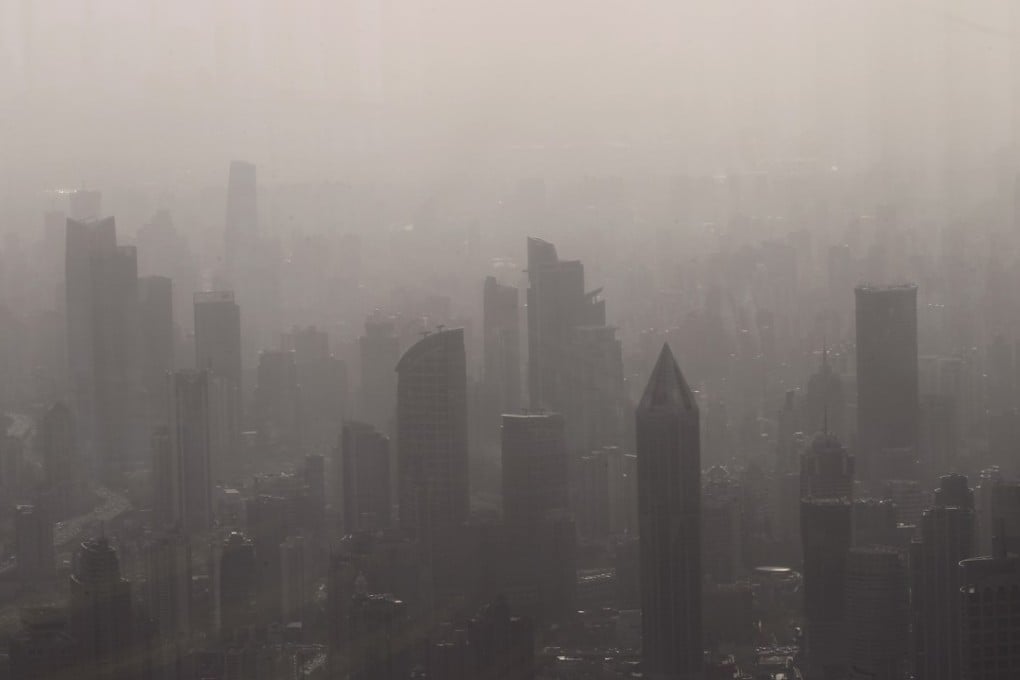 The region including Shanghai showed concentrations of PM2.5 that were up 1.9 per cent year on year for January to April. Photo: Simon Song