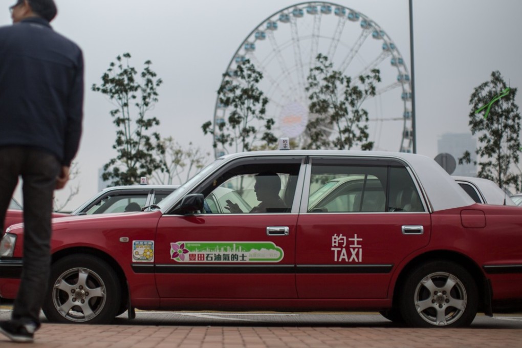 A taxi in Hong Kong last year. Photo: EPA
