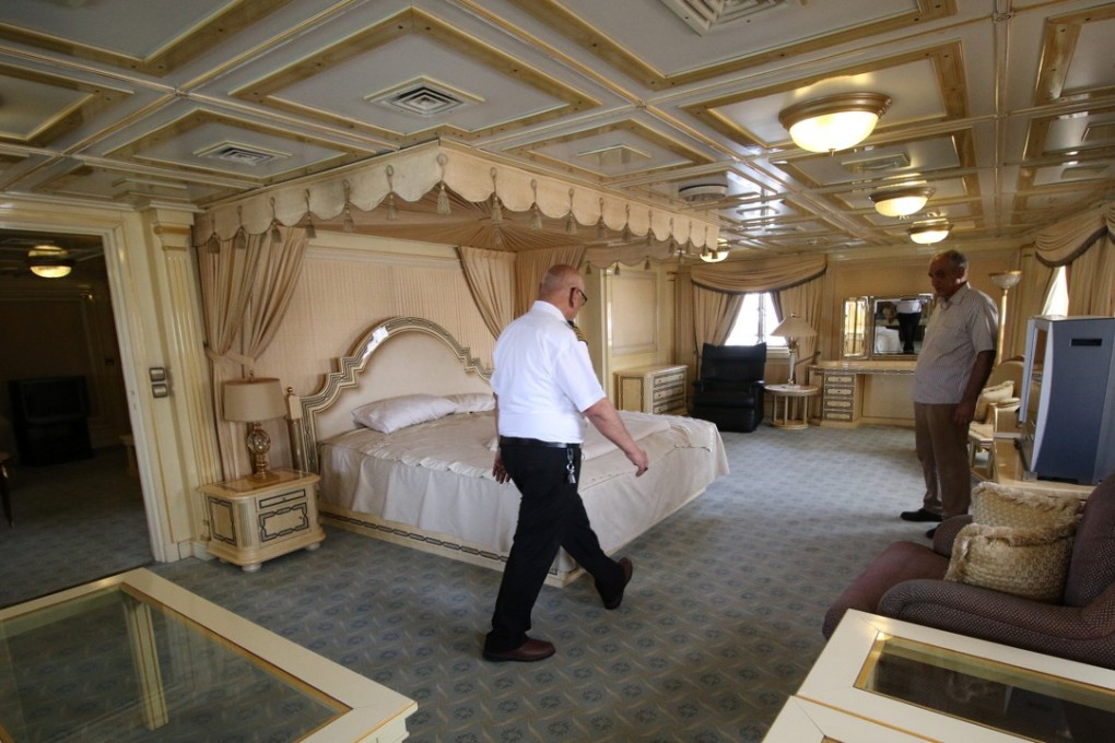 The master cabin of the Basrah Breeze was intended for former owner Saddam Hussein. But he never boarded the vessel. Photo: Reuters