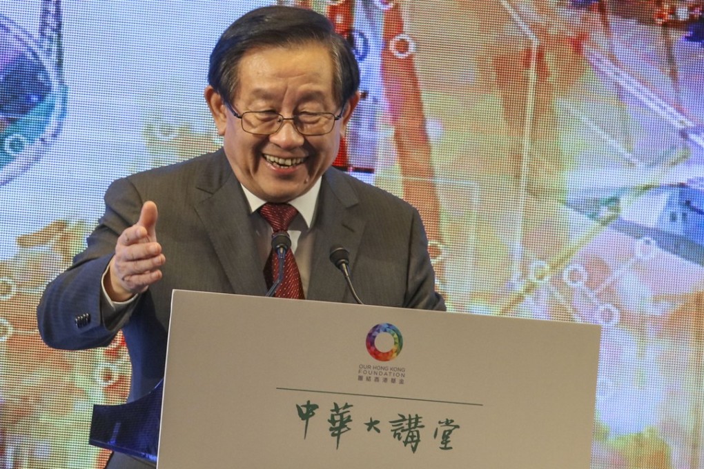 Wan Gang gave an hour-long speech at a forum organised by Our Hong Kong Foundation. Photo: Felix Wong