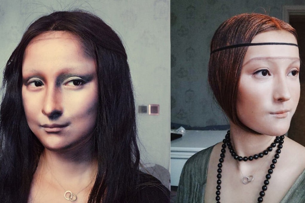 Chinese make-up artist He Yuhong has wowed internet users with her ability to transform herself into modern-day celebrities, movie stars and even characters from the paintings of Leonardo da Vinci. Photo: He Yuhong