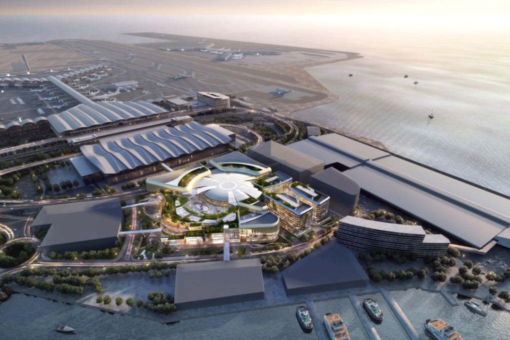 New World Development’s Skycity at Hong Kong International Airport is expected to be one of the Greater Bay Area’s major tourist attractions when it opens in phases from 2023 to 2027.