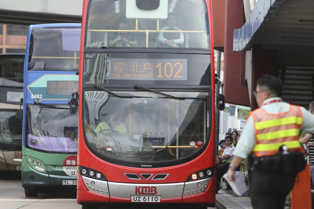 Passengers queue for buses to Hong Kong Island in Hung Hom. Photo: Winson Wong