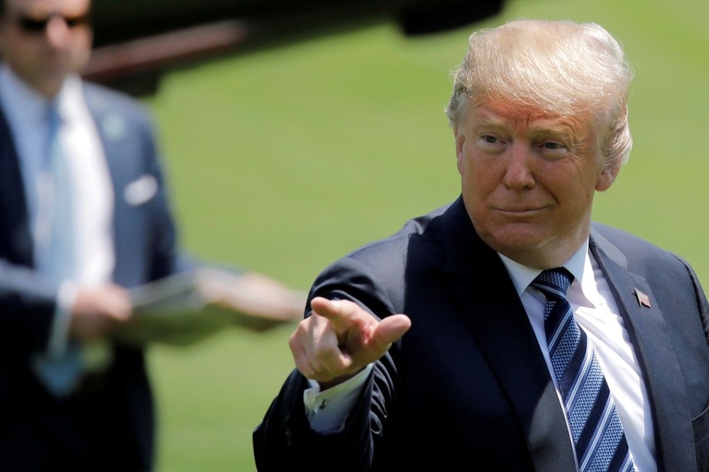 US President Donald Trump (seen on Friday) has announced that he will ‘let ZTE reopen’ if it pays a fine and agrees to Commerce Department terms. Photo: Reuters