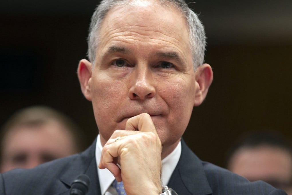 EPA Administrator Scott Pruitt testifies before a Senate Appropriations Interior, Environment, and Related Agencies Subcommittee hearing on the proposed budget estimates. Photo: Reuters