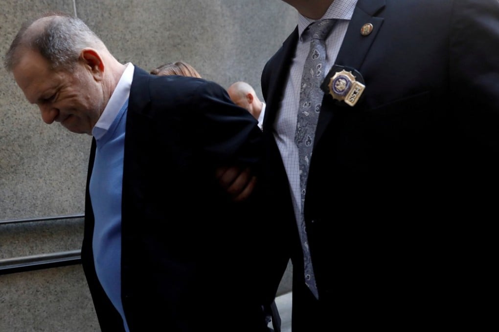 Film producer Harvey Weinstein arrives at Manhattan Criminal Court in New York. Photo: Reuters