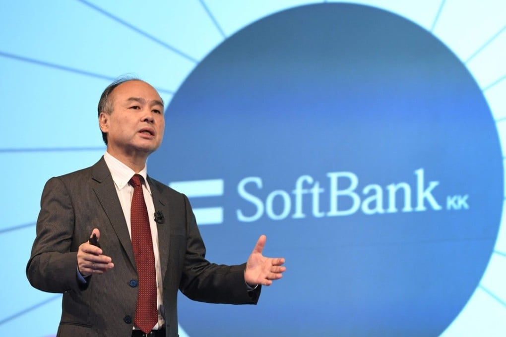 SoftBank’s chairman and CEO Masayoshi Son delivering a speech during a press briefing to announce the company's financial results in Tokyo on February 7, 2018. Photo: Agence France-Presse