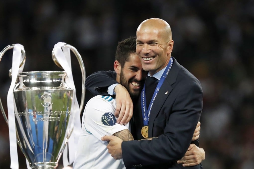 Zinedine Zidane joins the pantheon of managing greats after another Real Madrid Champions League win. Photo: AP