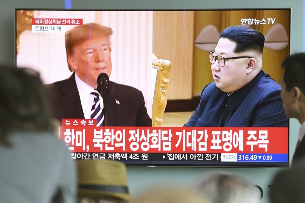 The meeting between Donald Trump and Kim Jong-un was scheduled for June 12 in Singapore but the US president cancelled it on Thursday. Photo: Kyodo