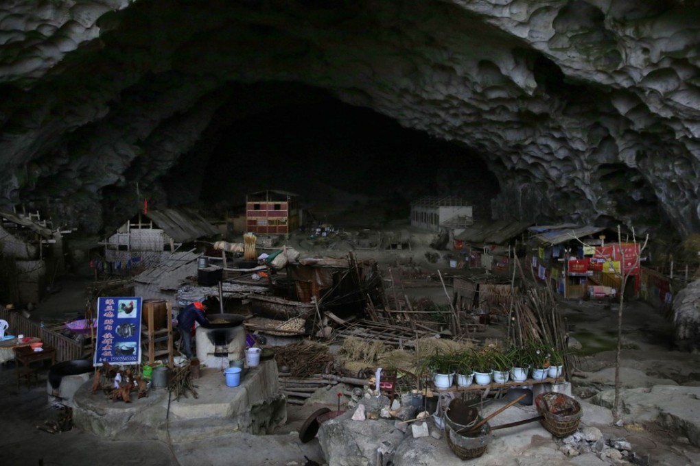 Zhongdong Village, or Middle Cave, is China’s last cave village located in poverty-stricken Guizhou province, where Sunday’s big data conference was held. Photo: Lea Li