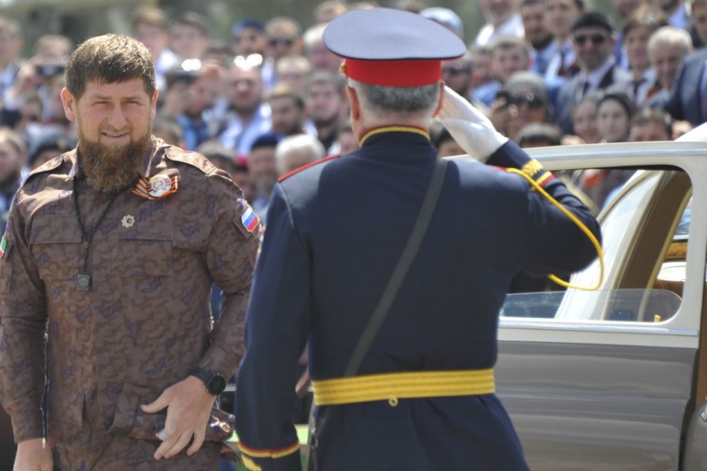 Head of the Chechen Republic Ramzan Kadyrov attends a Victory Day parade, marking the 73rd anniversary of the victory over Nazi Germany in second world war, in the Chechen capital of Grozny on May 9. Photo: Reuters