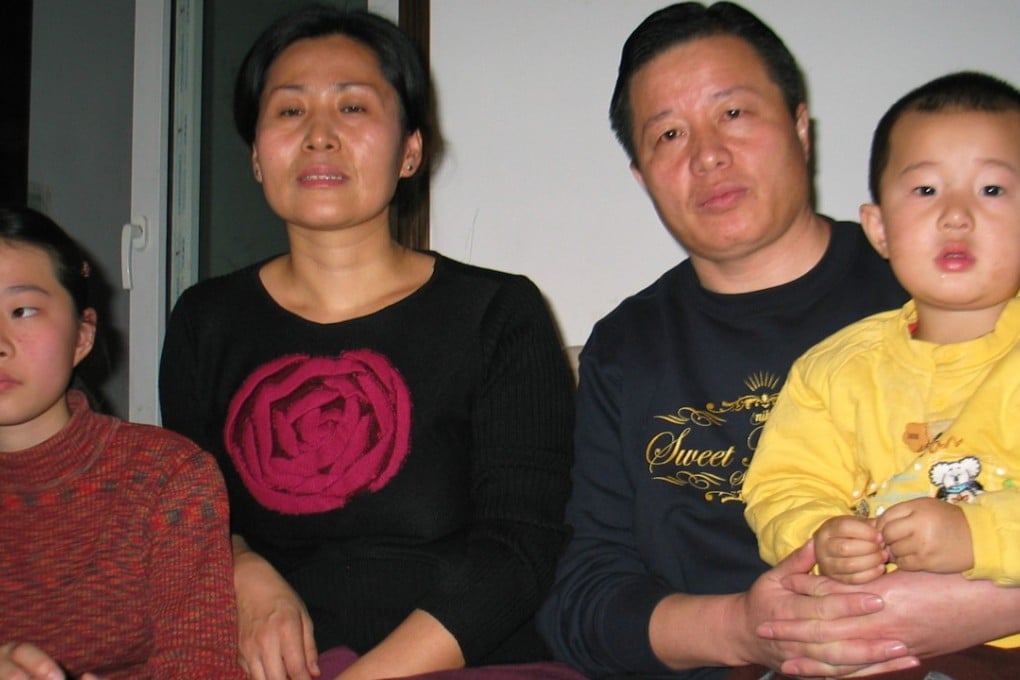 Gao Zhisheng with his family in 2006. His wife, daughter and son fled to the US in 2009. Photo: SCMP