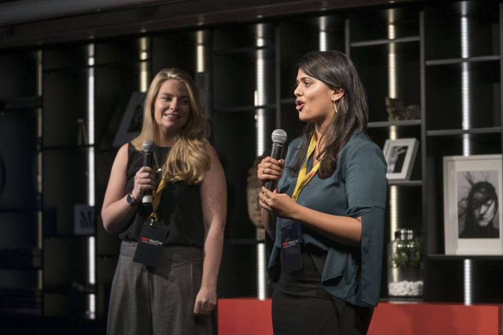 Shelly Govila (right) and Martine Mckenna, co-curators of TEDxWanchai. Picture: TEDxWanChai
