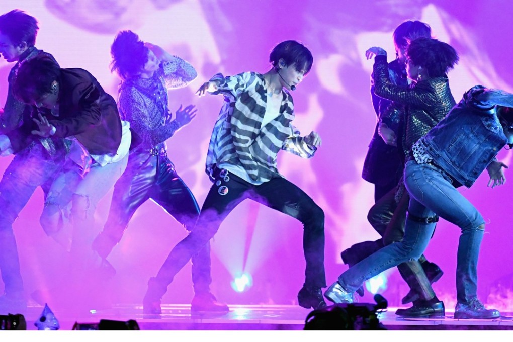 BTS perform during the 2018 Billboard Music Awards at the MGM Grand Garden Arena in Las Vegas on May 20. Photo: Ethan Miller/Getty Images/AFP