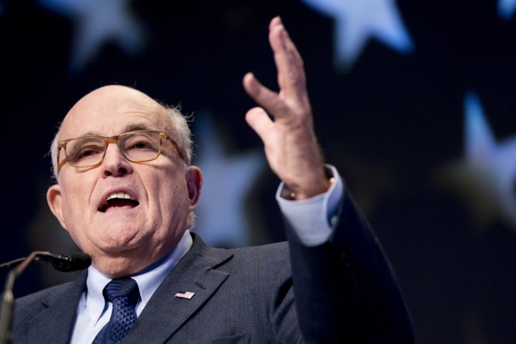 In this May 5, 2018, file photo, Rudy Giuliani, an attorney for President Donald Trump, speaks at the Iran Freedom Convention for Human Rights and democracy in Washington. Photo: AP