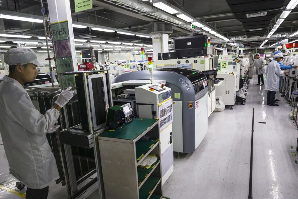 Foxconn’s factory in Guiyang on 28 May 2018. Guiyang Foxconn factory produced 16 million smartphones for Nokia and Huawei in 2017 and is aiming to reach 30 million units in 2018. Photo: EPA-EFE