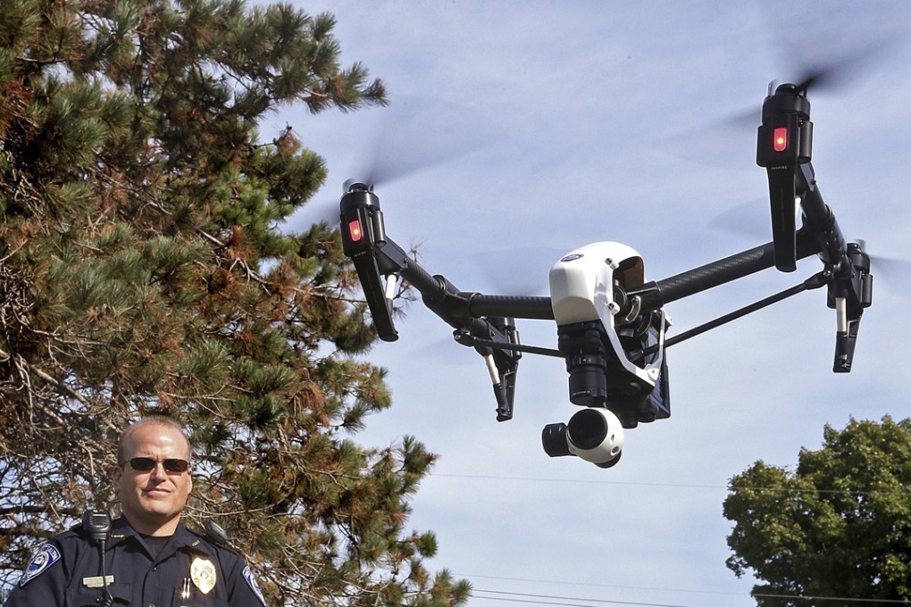 Police Chief Charles Ashbeck of West Salem, Wisconsin, flies his department' s drone in 2015. It is estimated that just over 900 police, sheriff, fire and emergency agencies now have drones, with Texas, California, and Wisconsin leading the way. Photo: La Crosse Tribune via AP