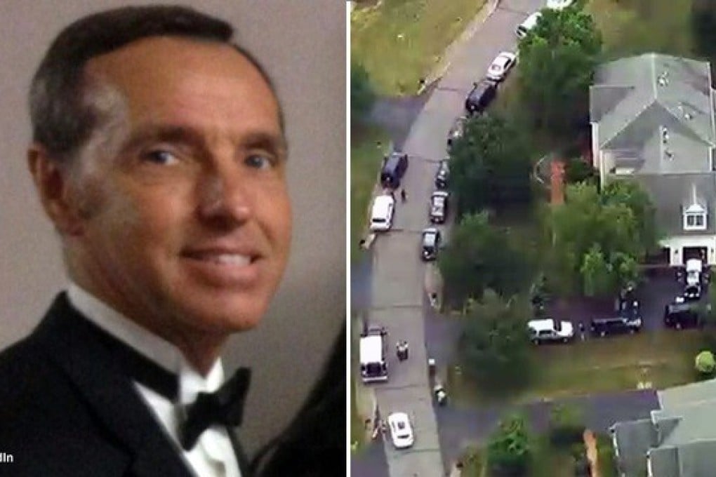 Kevin Mallory, a former CIA agency facing espionage charges, is seen in a photo from his LinkedIn profile. At right, FBI agents searching his home in Virginia in June 2017. Photos: LinkedIn/Fox News