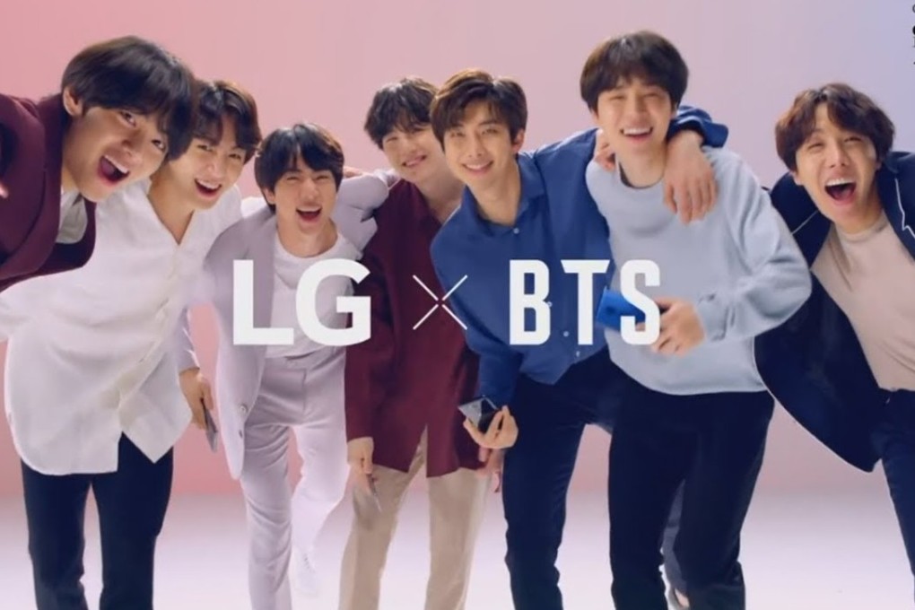 K-pop band BTS are fronting the publicity campaign for phone maker LG’s new G7+ ThinkQ handset.