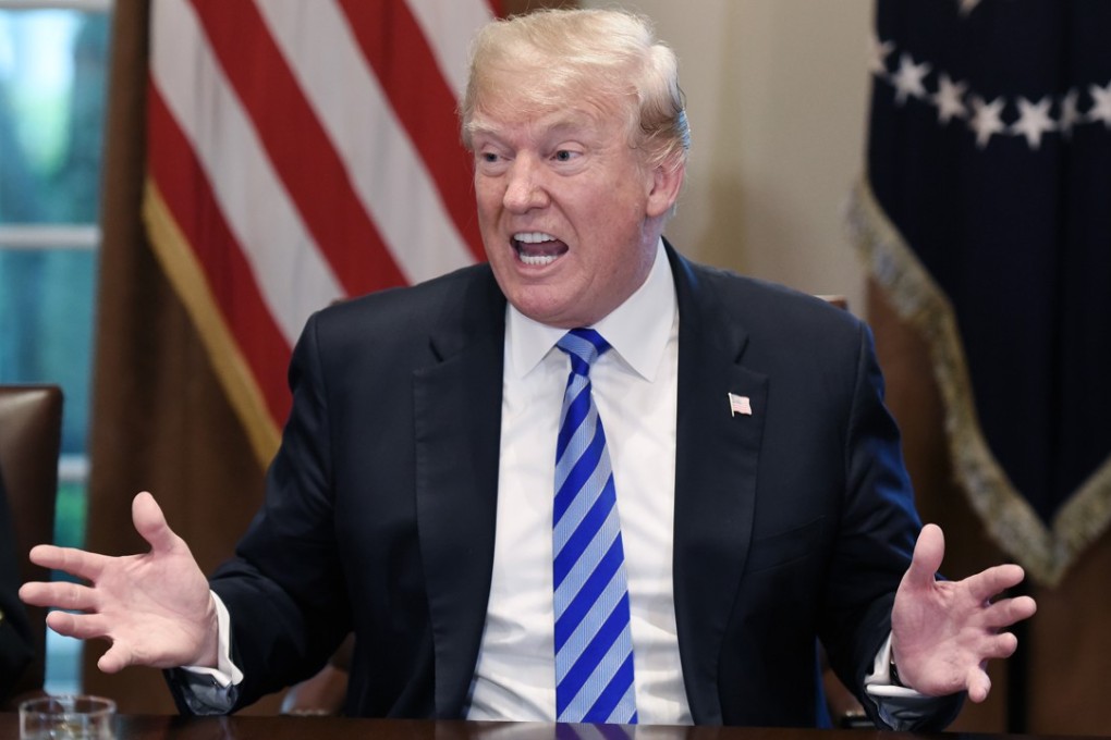 US President Donald Trump continues to ratchet up pressure on Beijing even as the two governments conduct high-level negotiations to avert a trade war. Photo: Bloomberg