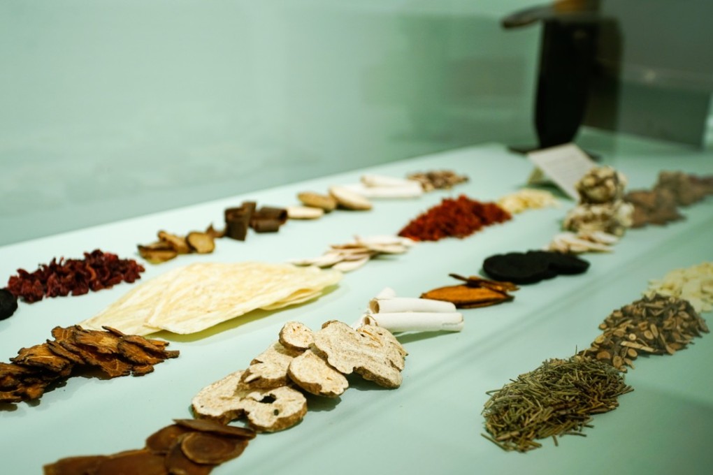 Selected herbs arranged in classic formulas; on show at the Museum of Chinese in America as part of the Chinese Medicine in America: Converging Ideas, People and Practices exhibition. Photo courtesy of Yong Ming Li/MOCAS