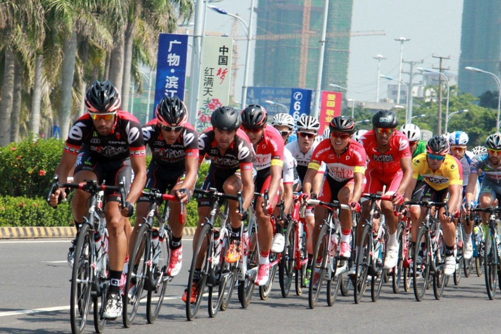 Professional cyclists race for prize money of US$350,000 in the Tour of Hainan in late October.