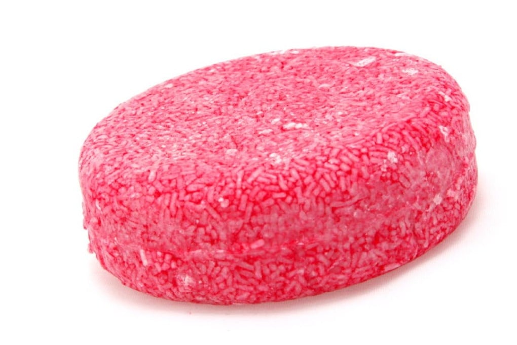 A plastic- and packaging-free shampoo bar from Lush.