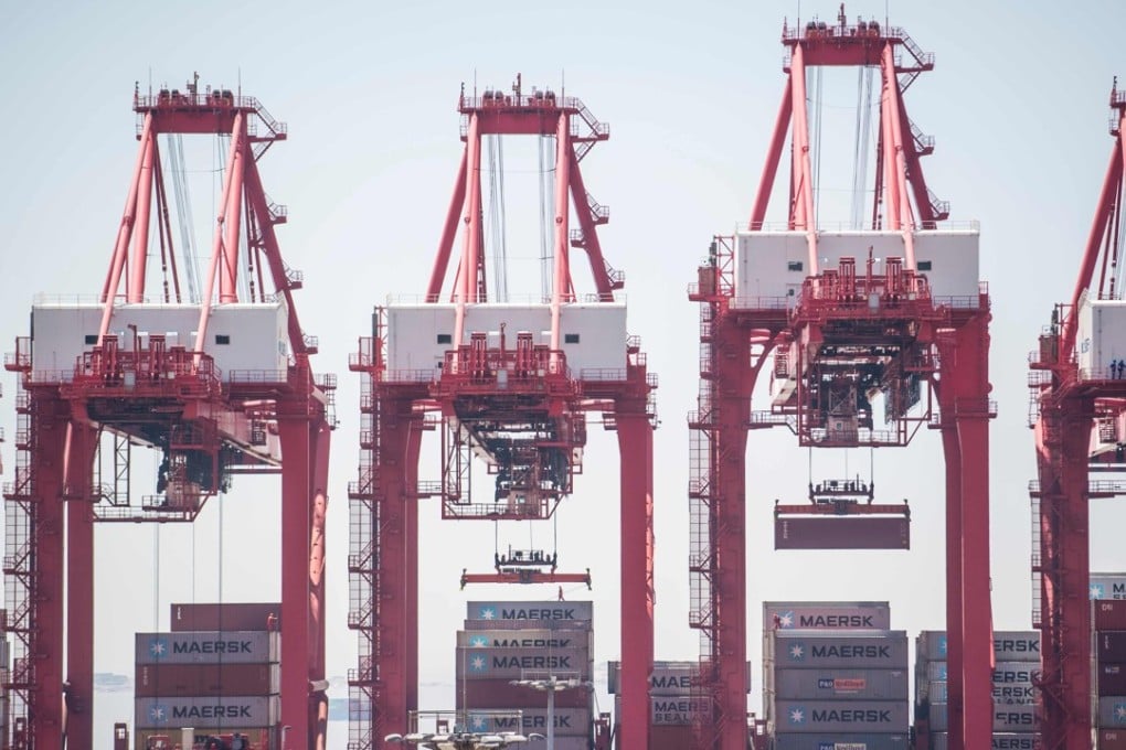 Yangshan Deep-Water Port, an automated cargo wharf, in Shanghai. Washington caught Beijing off guard on Tuesday and announced it will proceed to impose tariffs on US$50 billion worth of Chinese exports, spooking investors in the world’s second largest equity market. Photo: AFP