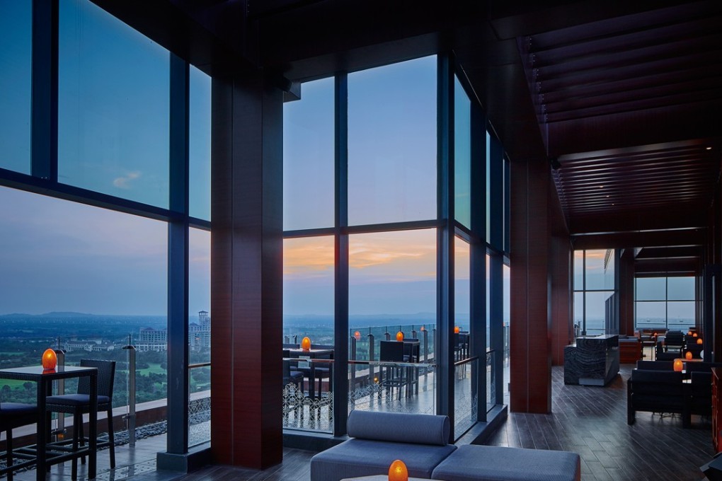 Rooftop bar at The Ritz-Carlton, Haikou