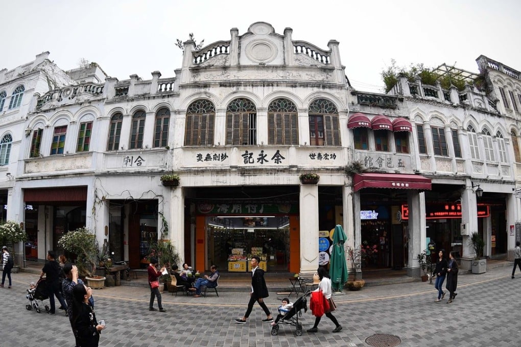The most well-known style of architecture in Haikou are the arcade houses, or qilou, which are central to the city’s unique cultural identity. Photo: Xinhua/Guo Cheng
