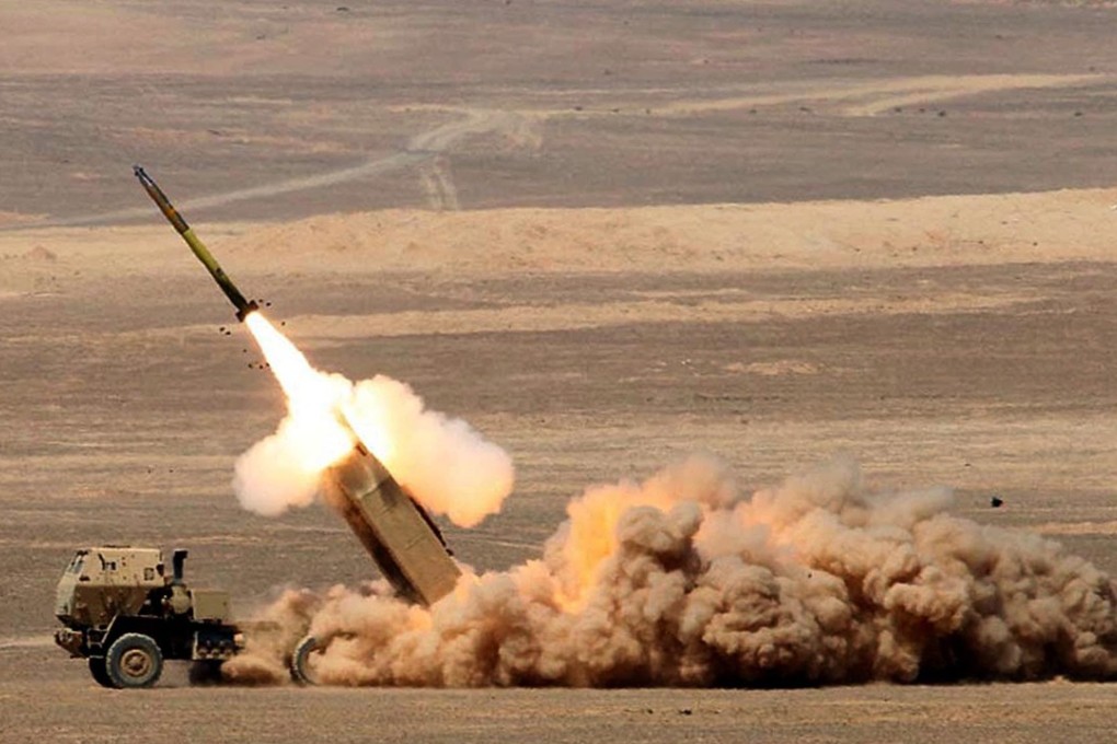 The US HIMARS guided rocket system in action. The system was used to kill 50 Taliban leaders in a strike in Afghanistan last week, the Pentagon said. Photo: EPA