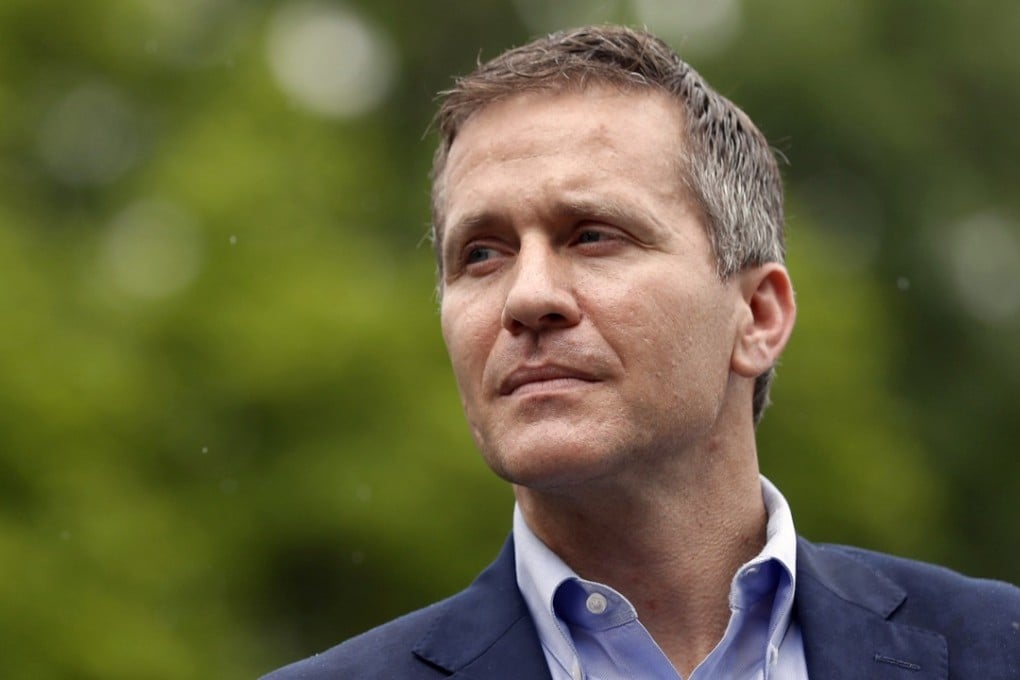 Missouri Governor Eric Greitens, who will leave office on Friday. Photo: AP