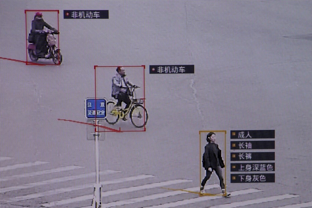 SenseTime surveillance software identifying details about people and vehicles runs as a demonstration at the company's office in Beijing, China, October 11, 2017. Photo: Reuters
