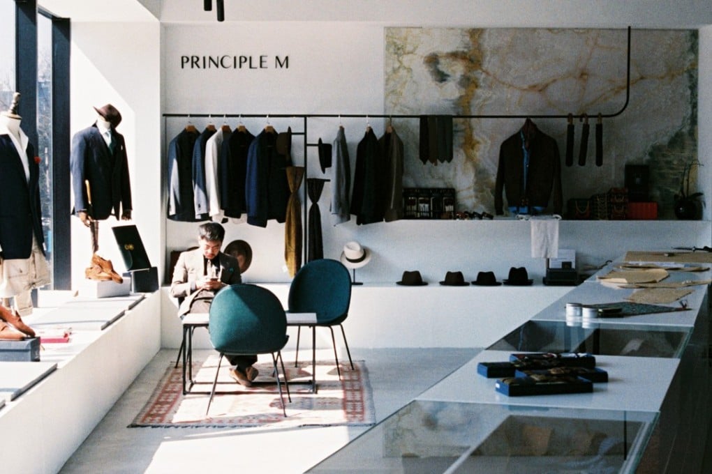 The Beijing showroom of men’s tailors and ready-to-wear retailer Principle M.