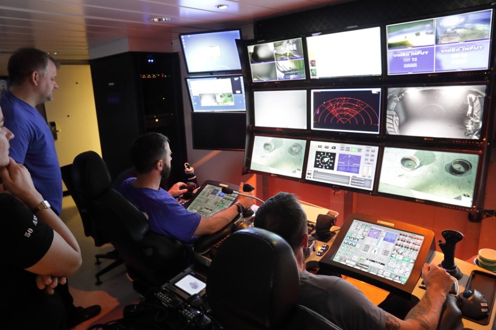 Crew on the ‘Seabed Constructor’ search for missing Malaysia Airlines flight MH370 in the Indian Ocean. File photo: EPA