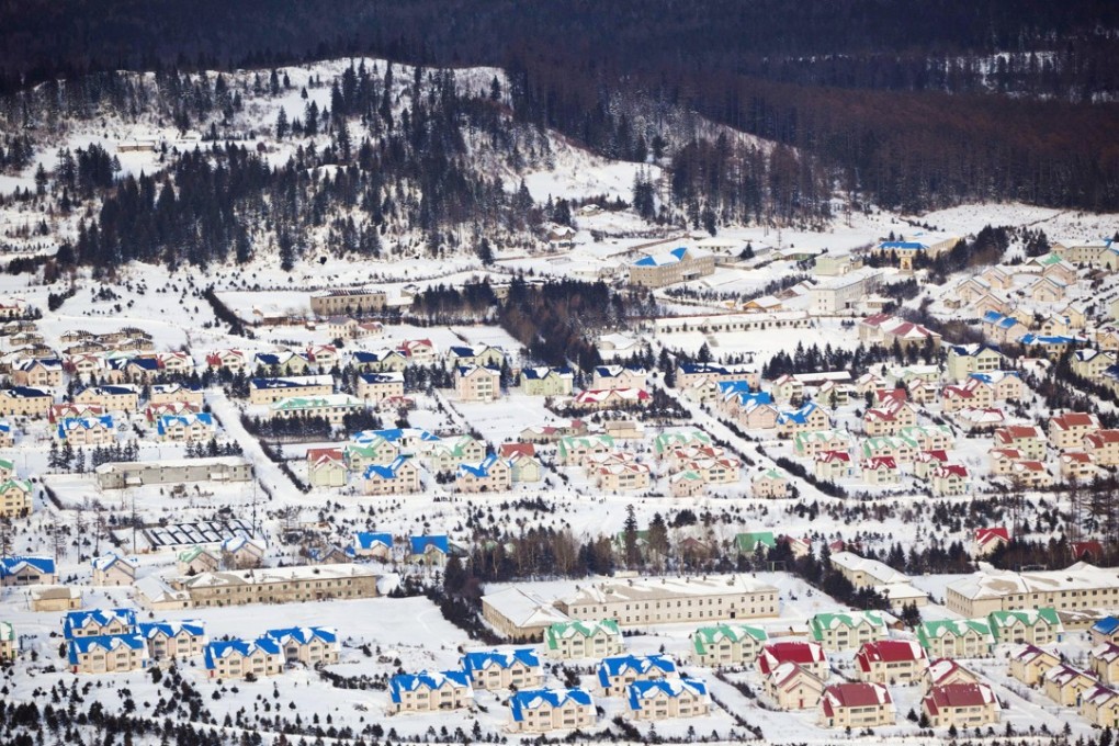 The North Korean town of Samjiyon, at the foot of Mount Paektu. Photo: AP