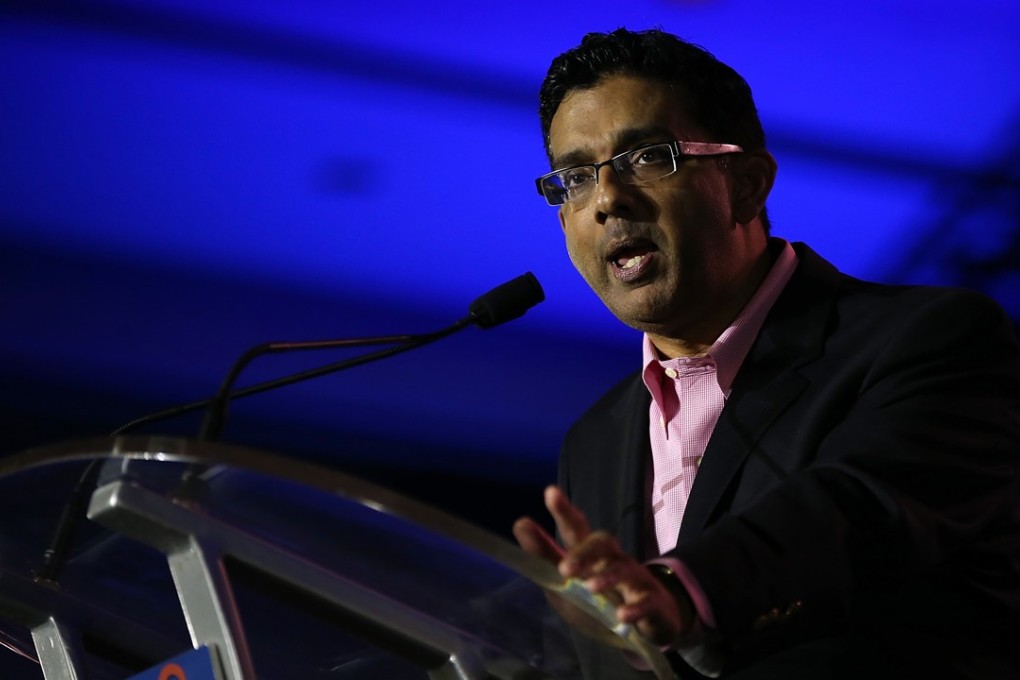 Dinesh D'Souza speaks during the final day of the 2014 Republican Leadership Conference in New Orleans, Louisiana. Photo: AFP/Getty Images North America