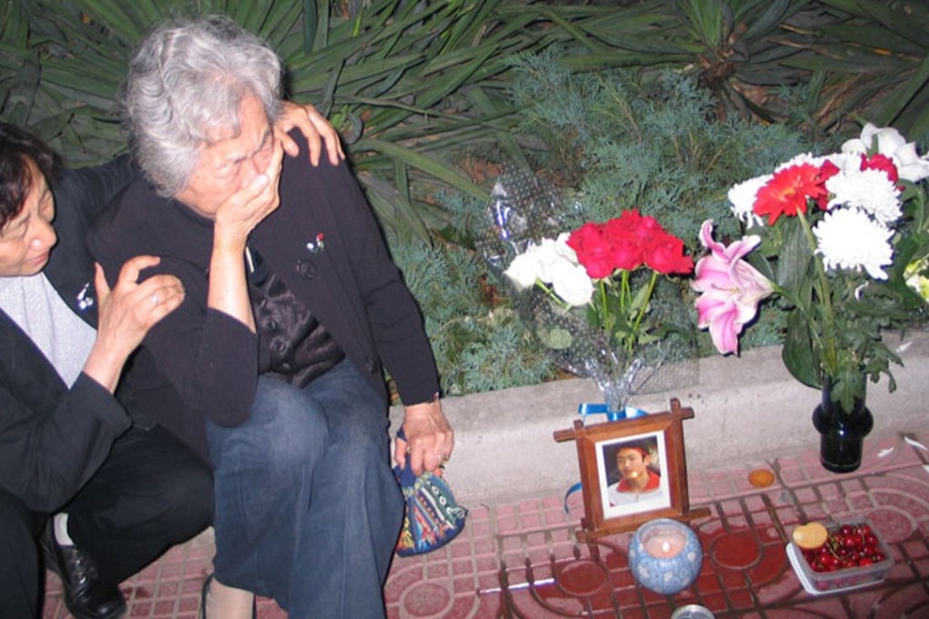 Xu Yu (left) and Ding Zilin grieve for their sons killed during the 1989 pro-democracy student movement in Beijing. Photo: Handout