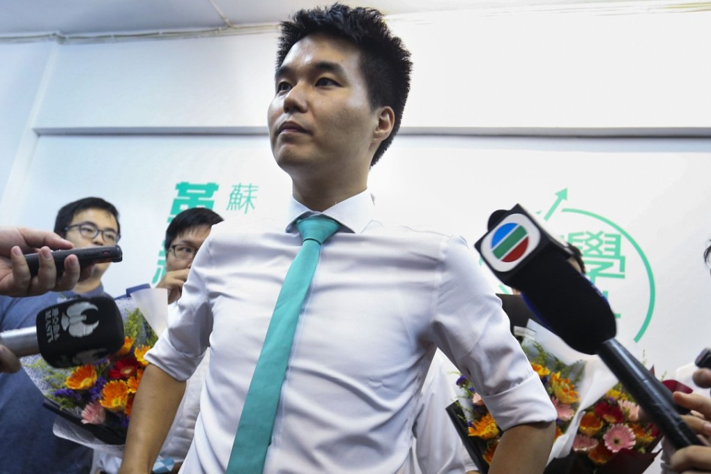 Sulu Sou Ka-hou after winning a seat in the Macau Legislative Assembly last September. Photo: Dickson Lee