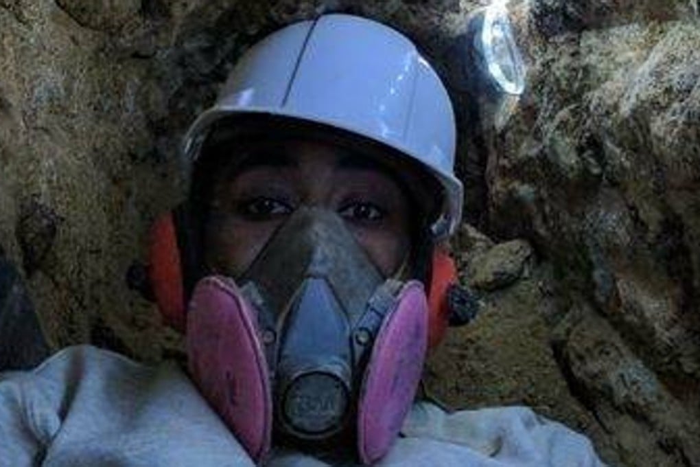 Askia Khafra posted this photo of himself in the tunnels on August 26, 2017. Photo: Facebook/Askia Khafra