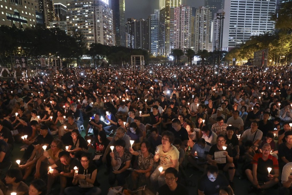 The annual vigil at Victoria Park. Photo: Robert Ng