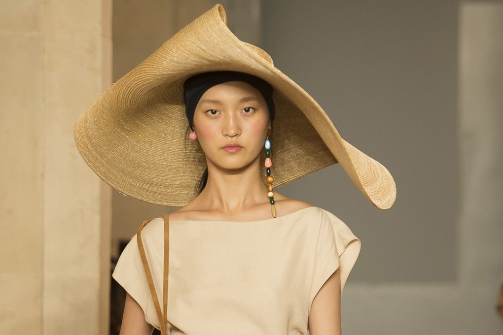 The supersized style hat was first spotted on the spring/summer catwalks of French brand Jacquemus.