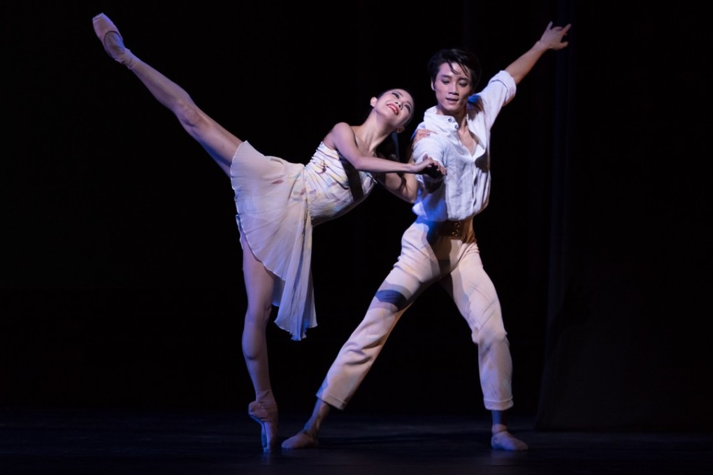 Hong Kong Ballet dancers Naomi Yuzawa (left) and Shen Jie in Alexei Ratmansky’s Le Carnaval des Animaux, performed as part of the company’s recent triple bill programme. Photo: Conrad Dy-Liacco / Hong Kong Ballet