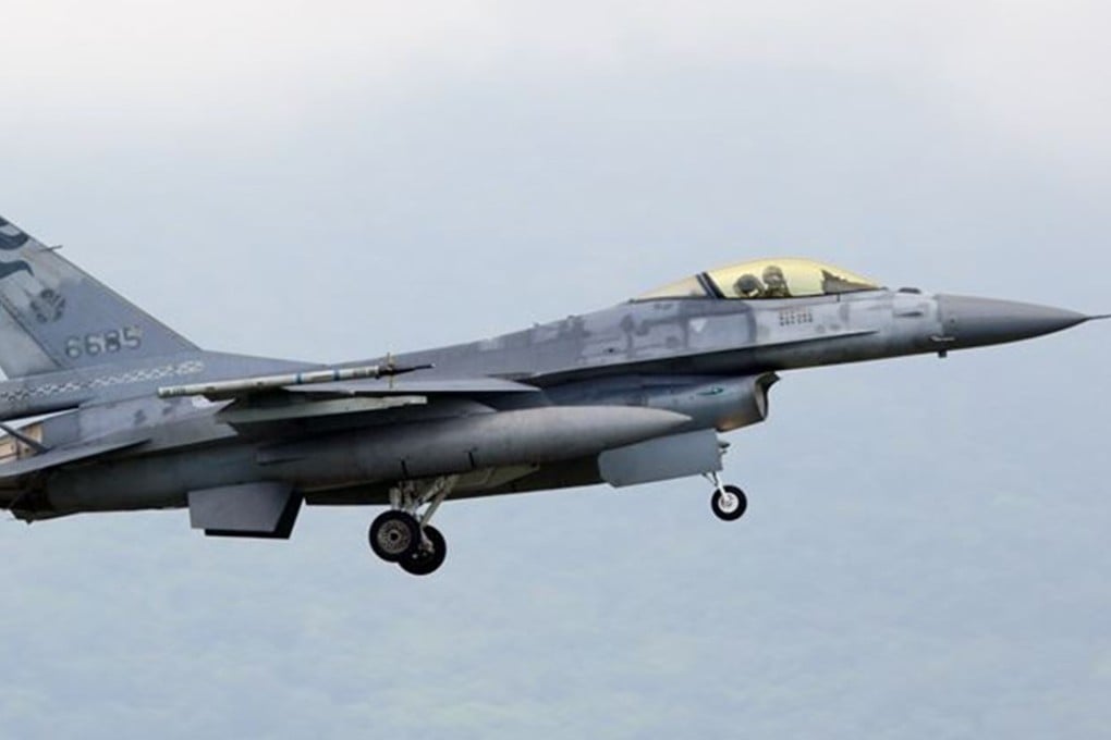 A Taiwanese air force base lost contact with this F-16 early Monday afternoon during the island’s annual Han Kuang exercises. Photo: CNA