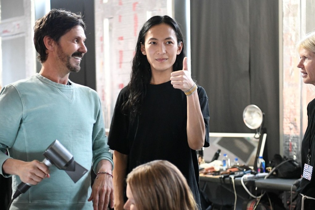 Fashion designer Alexander Wang backstage before Sunday’s fashion show at Pier 17 in New York. Photo: Dia Dipasupil/Getty Images/AFP